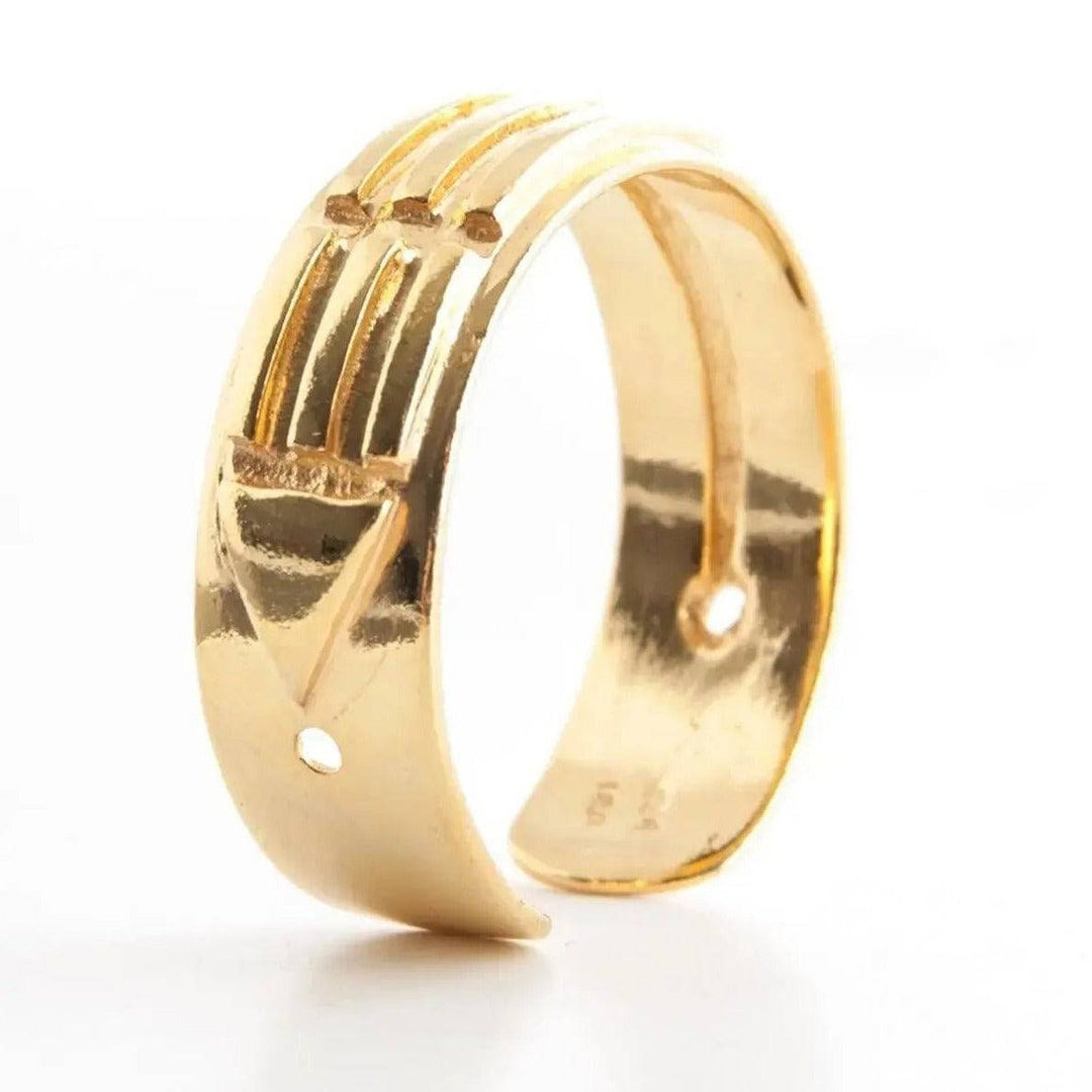 Atlantisring I vergoldet Damen - Ritualmanufaktur.de
