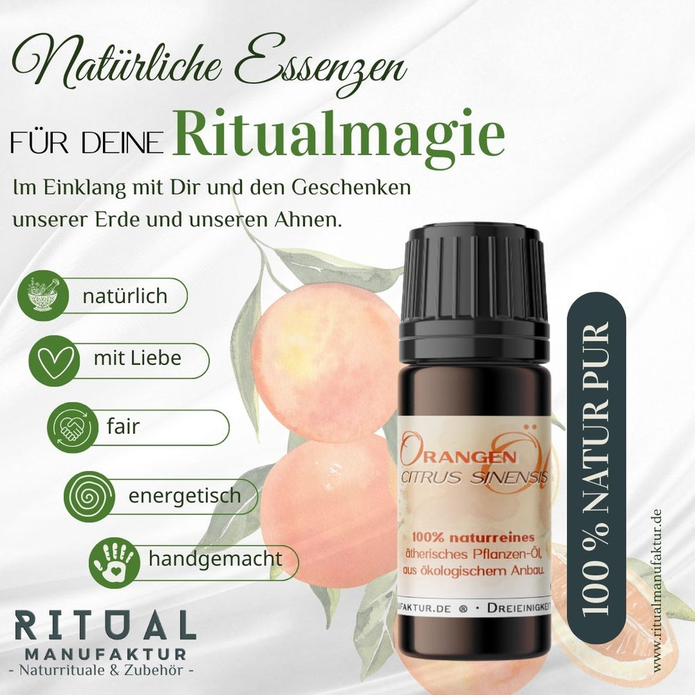 Orange naturreines ätherisches Öl - Ritualmanufaktur.de