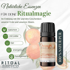 Orange naturreines ätherisches Öl - Ritualmanufaktur.de