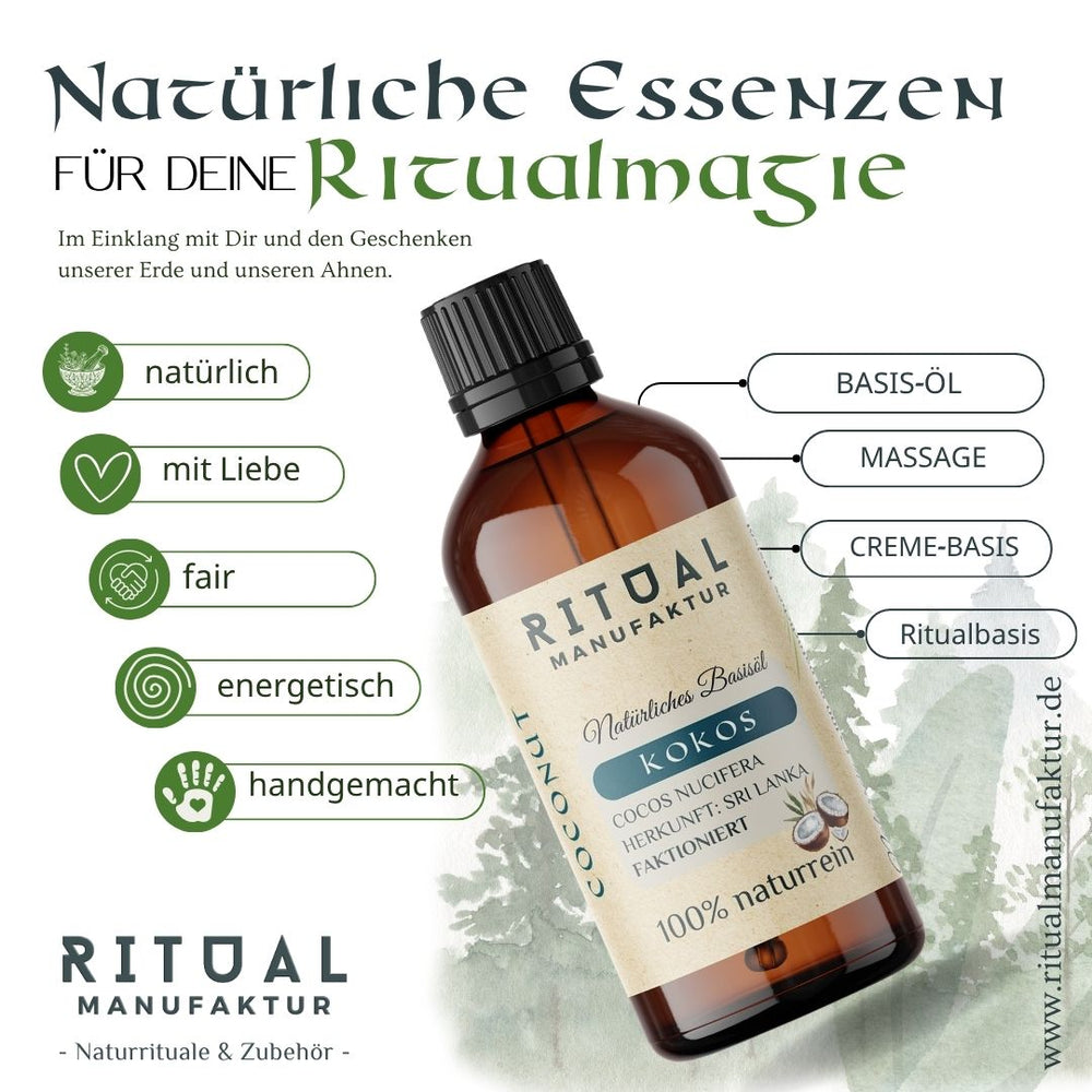 Kokosnussöl fraktioniert I Ritualmanufaktur