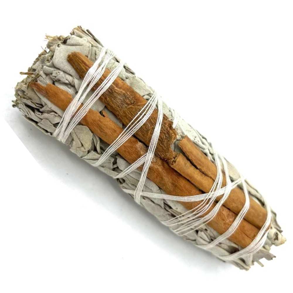 Seelenfeuer Weißer Salbei und Zimt Mini Räucherbündel I Ritualmanufaktur