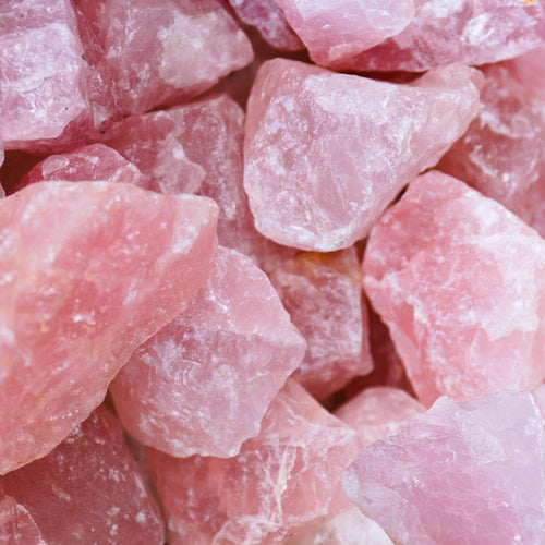 Rosenquarz Rohe Wassersteine Love Spirit - Ritualmanufaktur.de