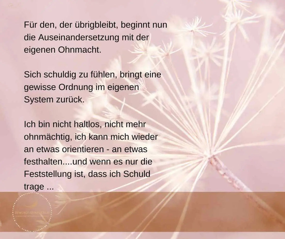 Schuld in Trauer - Ritualmanufaktur.de