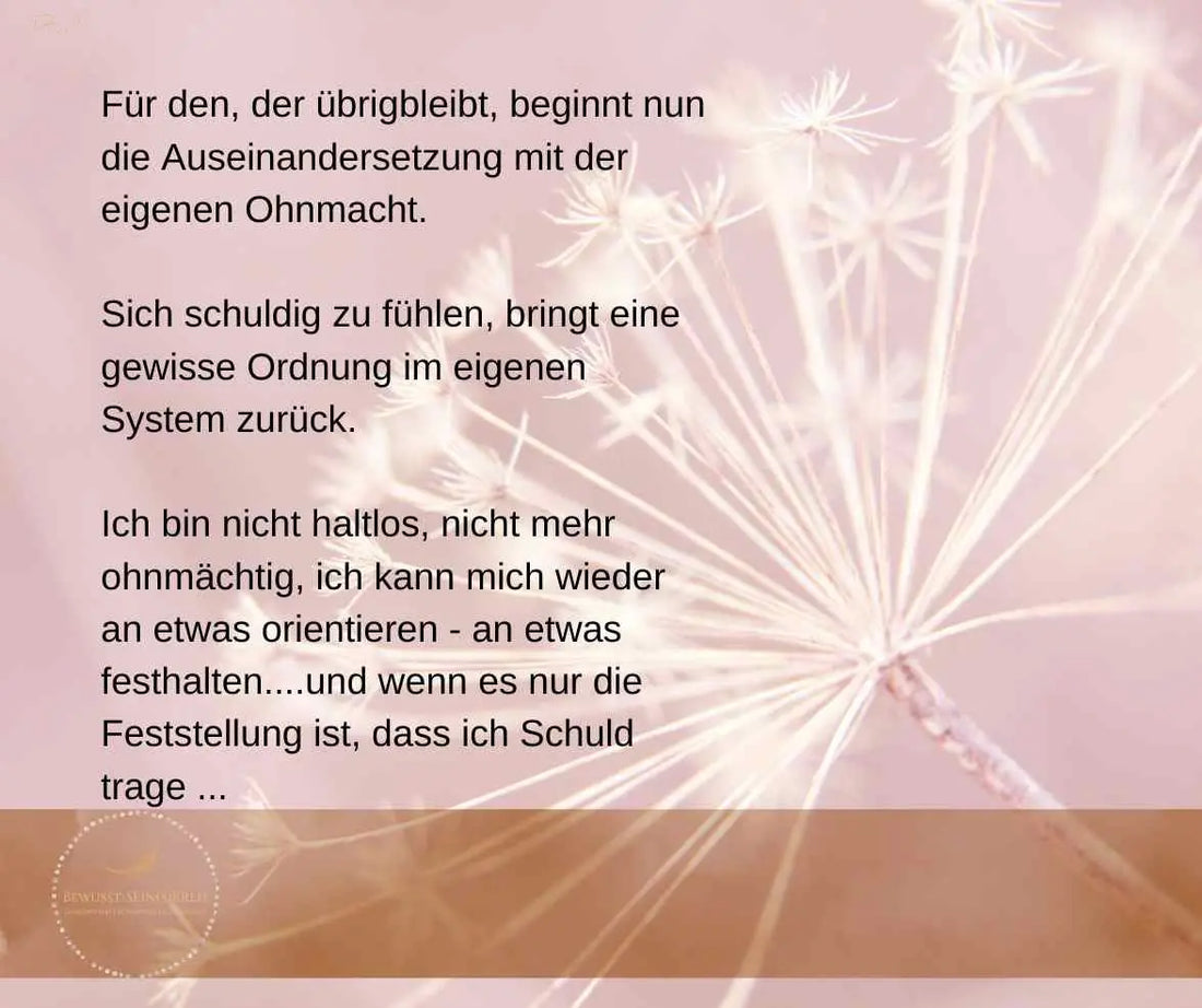 Schuld in Trauer - Ritualmanufaktur.de