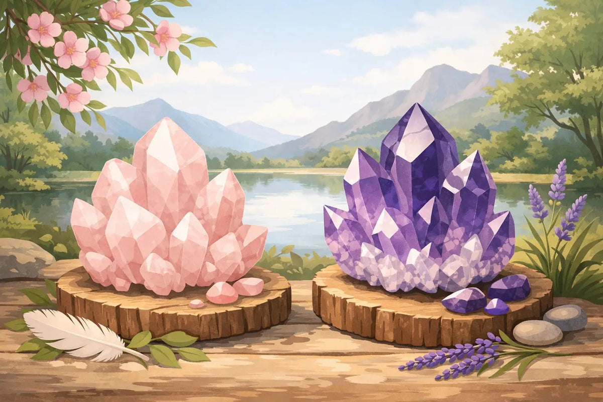 Rosenquarz oder Amethyst - welcher passt zu dir?