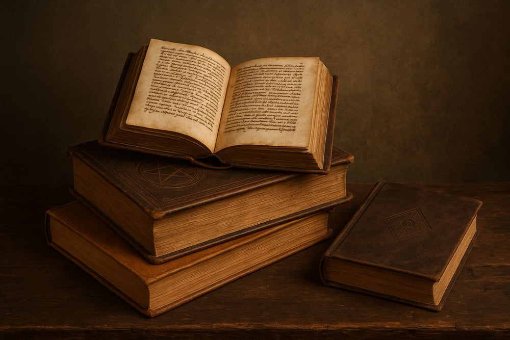 Altes Buch auf Holztisch