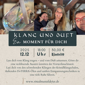 Klang und Duft. Ein Moment für dich  - 12.12.2025 mit Bettina und Katja