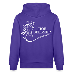 Stanley/Stella Unisex Bio-Hoodie dunkle Farben / Schrift weiss - Purple Love 