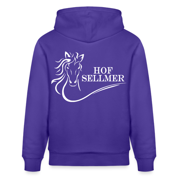 Stanley/Stella Unisex Bio-Hoodie dunkle Farben / Schrift weiss - Purple Love 