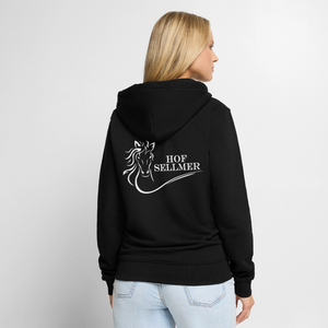 Hof Sellmer Männer Premium Kapuzenjacke dunkle Farben / weiße Schrift - Schwarz