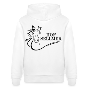Hof Sellmer Unisex Bio-Hoodie CRUISER  dunkel / Schrift weiß - Weiß