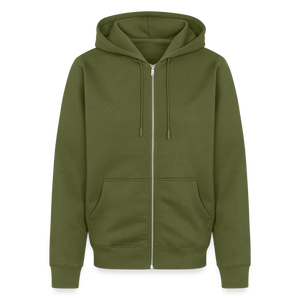 Hof Sellmer Männer Premium Kapuzenjacke dunkle Farben / weiße Schrift - Khaki