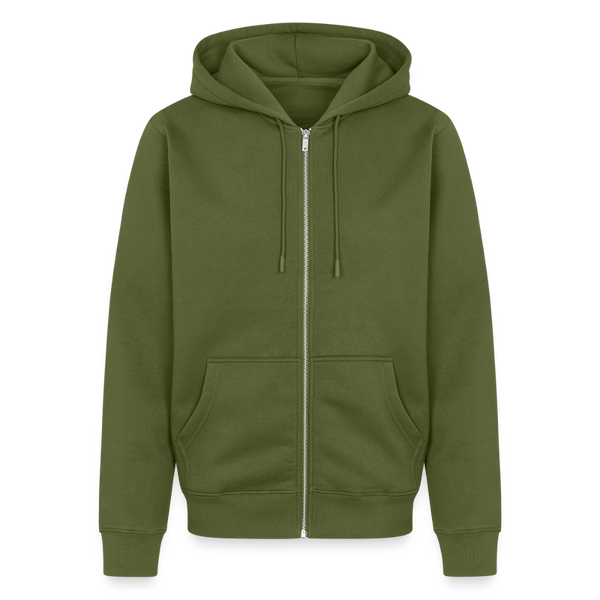 Hof Sellmer Männer Premium Kapuzenjacke dunkle Farben / weiße Schrift - Khaki