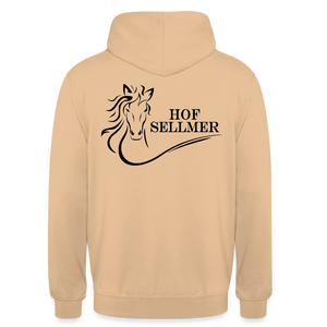 Sellmer hell Schrift schwarz - Pfirsich