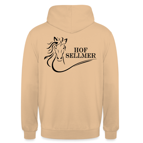 Sellmer hell Schrift schwarz - Pfirsich