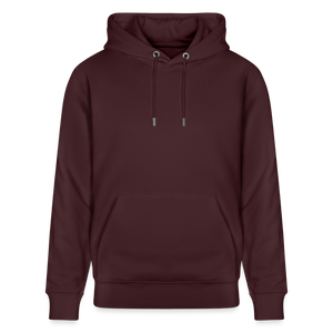 Stanley/Stella Unisex Bio-Hoodie dunkle Farben / Schrift weiss - Maroon