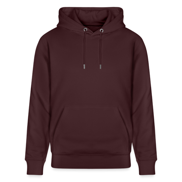 Stanley/Stella Unisex Bio-Hoodie dunkle Farben / Schrift weiss - Maroon