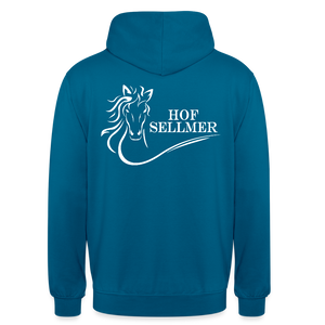 Sellmer Hoodie dunkel mit weißem Druck - Tiefseeblau 