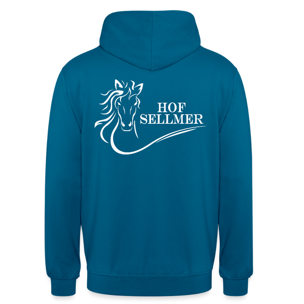 Sellmer Hoodie dunkel mit weißem Druck - Tiefseeblau 