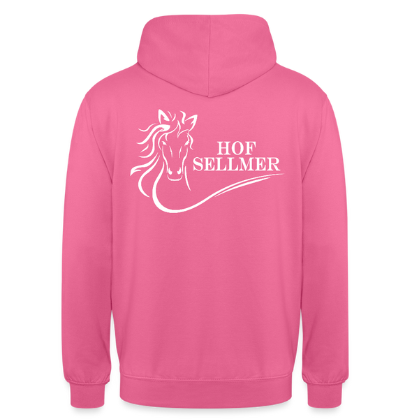 Sellmer Hoodie dunkel mit weißem Druck - Pink