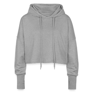Hof Sellmer Cropped Frauen Hoodie - Grau meliert