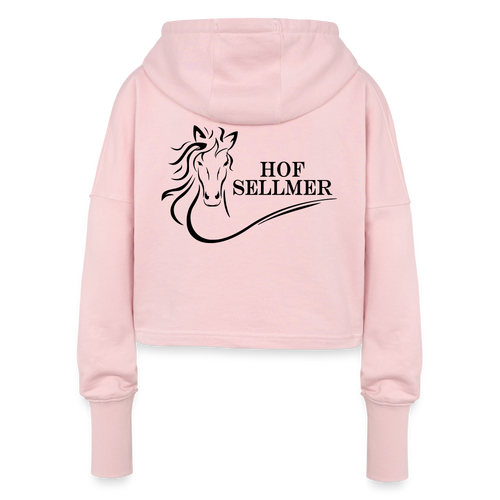 Hof Sellmer Cropped Frauen Hoodie - Hellrosa