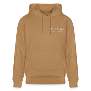Feel Free – Premium Hoodie Pilzmagie - Karamell 