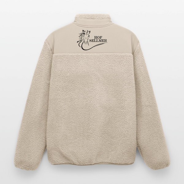 Hof Sellmer Sherpajacke beige / Schrift schwarz - Beige