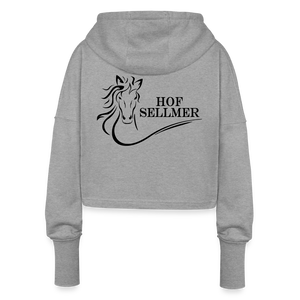 Hof Sellmer Cropped Frauen Hoodie - Grau meliert