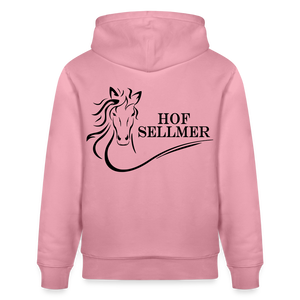 Hof Sellmer Unisex Bio-Hoodie CRUISER  dunkel / Schrift weiß - Lila Traum