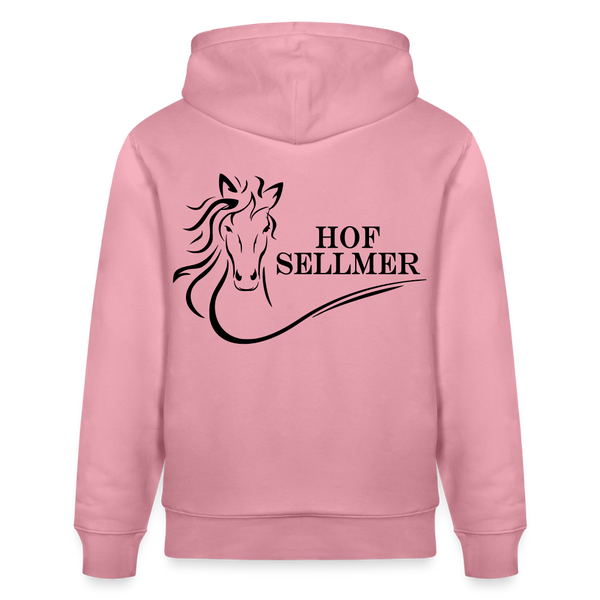 Hof Sellmer Unisex Bio-Hoodie CRUISER  dunkel / Schrift weiß - Lila Traum