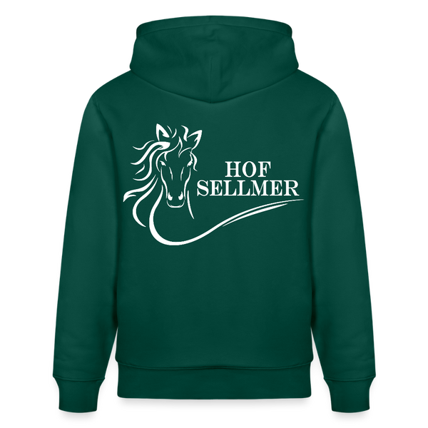 Stanley/Stella Unisex Bio-Hoodie dunkle Farben / Schrift weiss - Forest