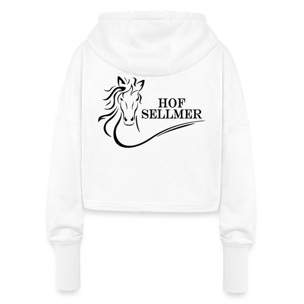 Hof Sellmer Cropped Frauen Hoodie - Weiß