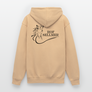 Sellmer hell Schrift schwarz - Pfirsich