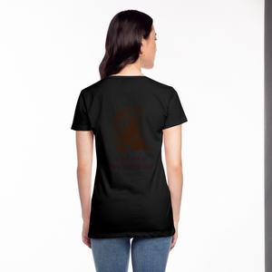 Nachhaltiges Frauen Premium T-Shirt - Schwarz