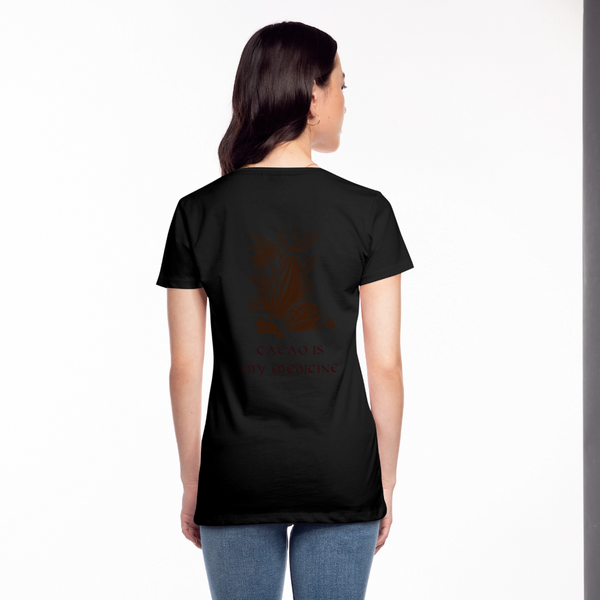 Nachhaltiges Frauen Premium T-Shirt - Schwarz