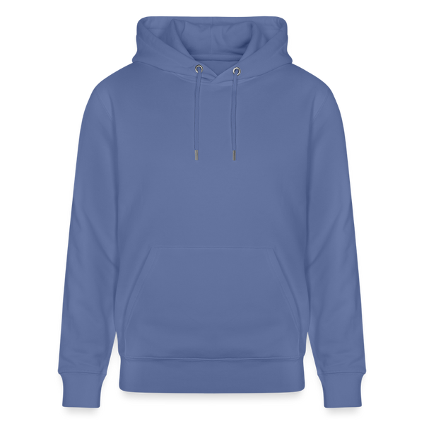 Stanley/Stella Unisex Bio-Hoodie dunkle Farben / Schrift weiss - Blau