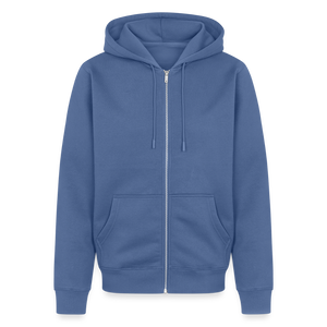 Hof Sellmer Männer Premium Kapuzenjacke dunkle Farben / weiße Schrift - Taubenblau