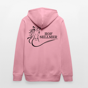 Hof Sellmer Unisex Bio-Hoodie CRUISER  dunkel / Schrift weiß - Lila Traum