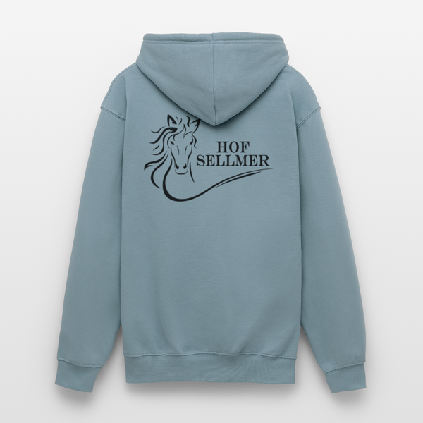 Sellmer hell Schrift schwarz - Nebelblau