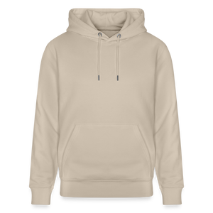 Hof Sellmer Unisex Bio-Hoodie CRUISER  dunkel / Schrift weiß - Beige