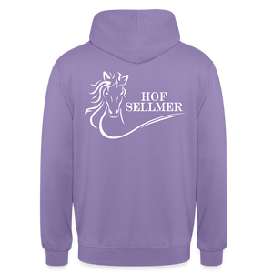 Sellmer Hoodie dunkel mit weißem Druck - Lavendel