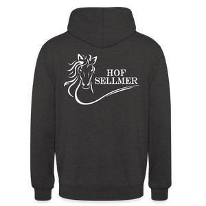 Sellmer Hoodie dunkel mit weißem Druck - Anthrazit