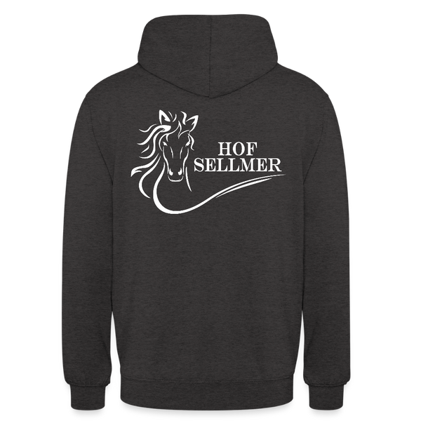 Sellmer Hoodie dunkel mit weißem Druck - Anthrazit