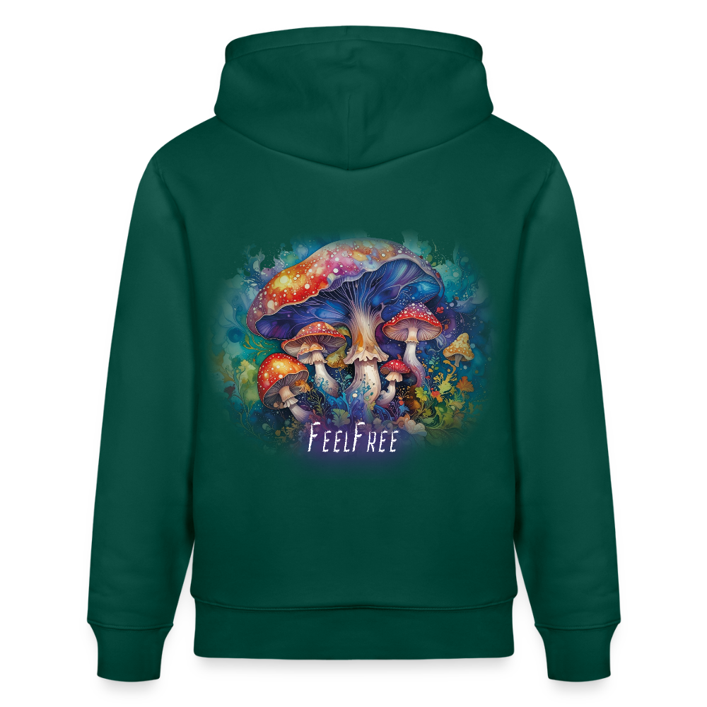 Feel Free – Premium Hoodie Pilzmagie - Ocker