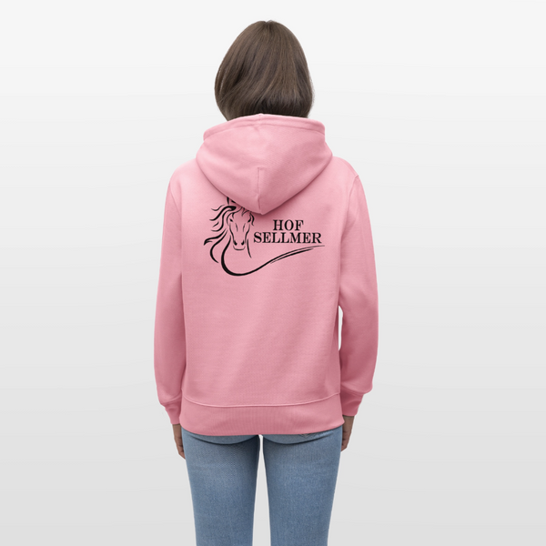 Hof Sellmer Unisex Bio-Hoodie CRUISER  dunkel / Schrift weiß - Lila Traum