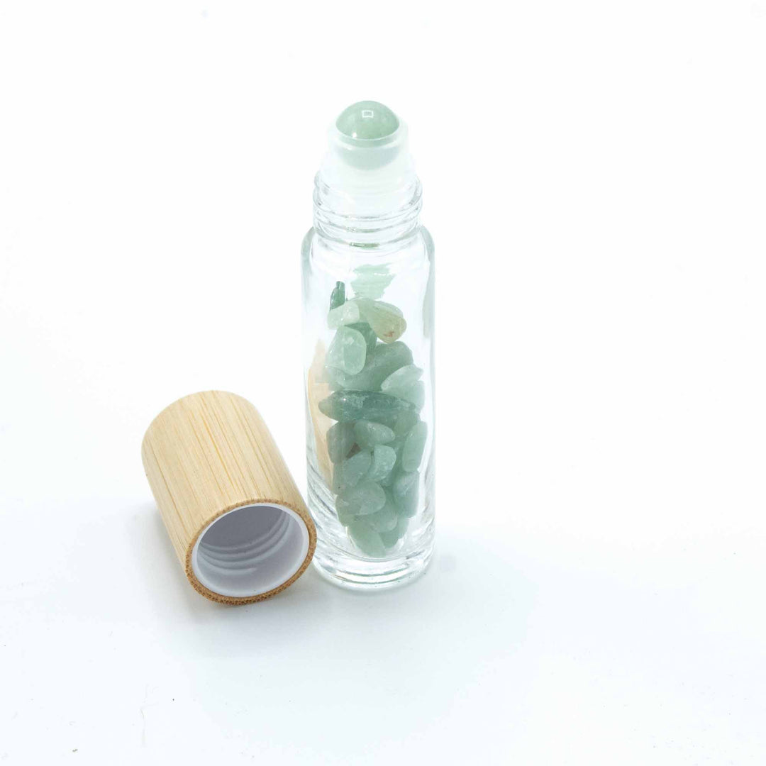 Edelstein Roll-On Glasflasche