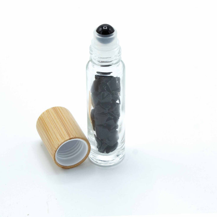 Edelstein Roll-On Glasflasche