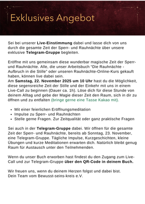 Die Rauhnächte Aufbruch in die Stille