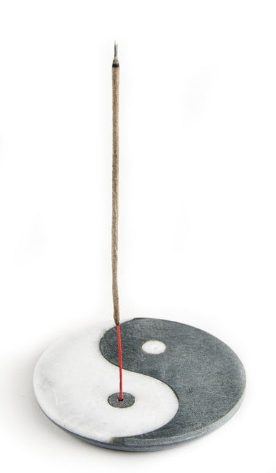 Ying-Yang - Räucherstäbchenhalter aus Marmor 10 cm Berk